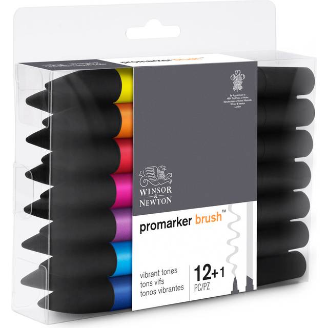 Pennor W&N Promarker Brush Vibrant Tones Set 12+1St