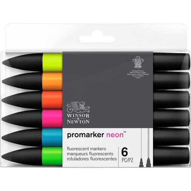 Winsor & Newton Promarker Neon - Fluorescent Markers - Set of 6