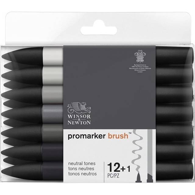 Pennor W&N Promarker Brush Neutral Tones Set 12+1St