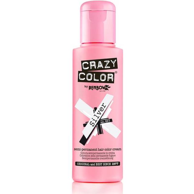 Crazy Color Semi Permanent Hair Colour Cream 100ml Option: Silver