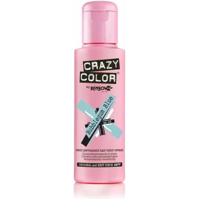 Crazy Color Bubblegum Blue Semi-Permanent Hair Dye