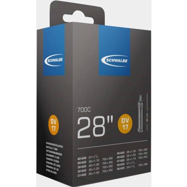 Schwalbe Inner Tube DV17 - Dunlop Woods Valve (700 x 28-47 C) Size: 70