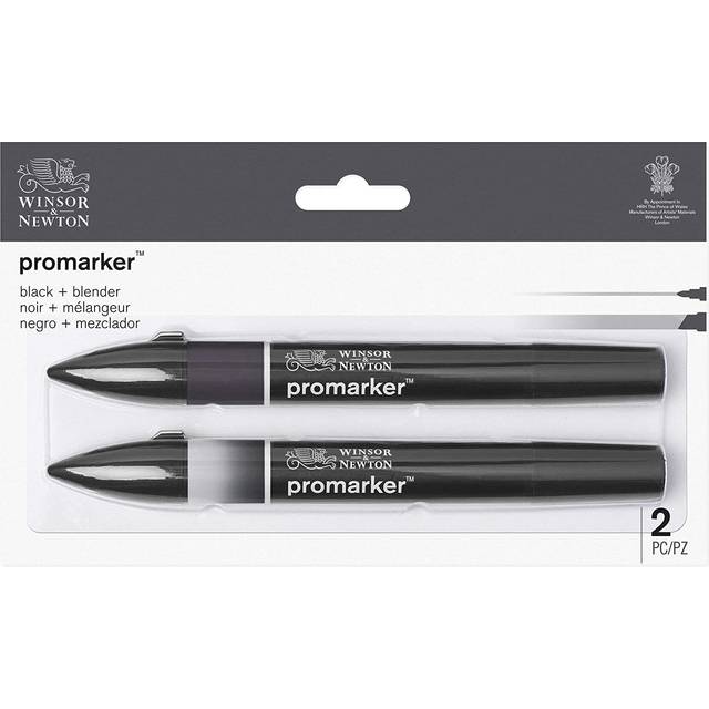 Winsor & Newton ProMarker Black and Blender - Set of 2