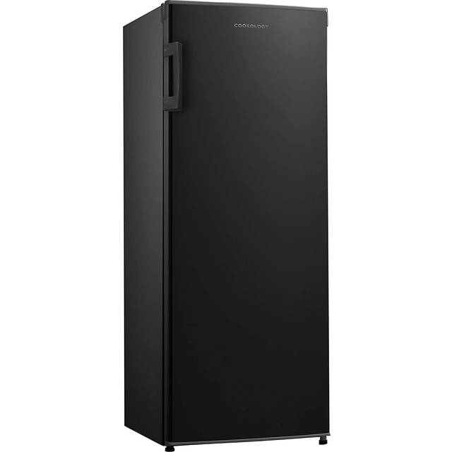 160L Tall Black Freestanding Larder Freezer