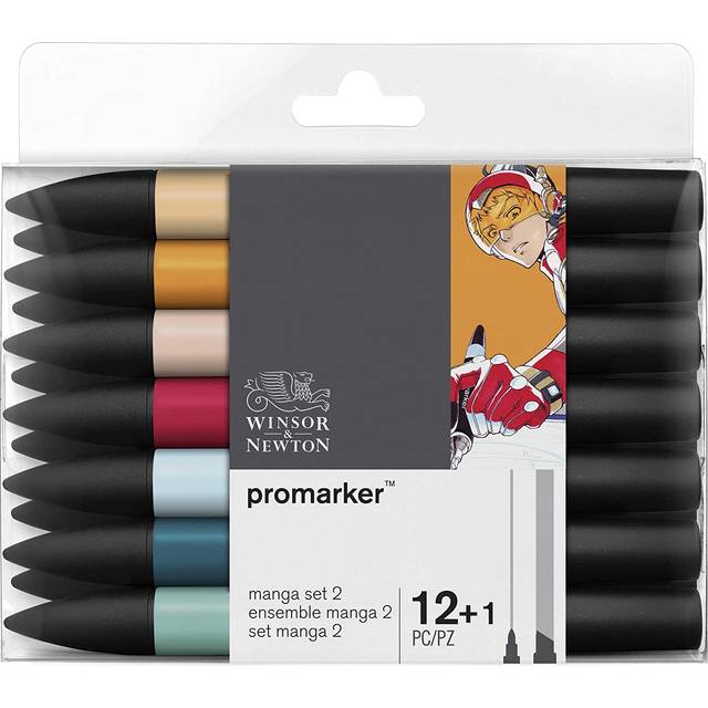 Winsor & Newton ProMarker Manga Expansion Set 2 Set of 12 +1