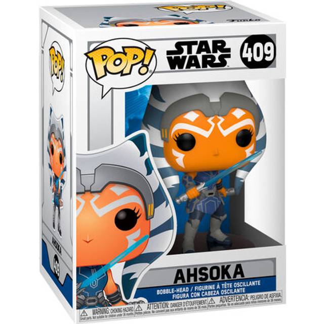 Figurine Funko Pop Star Wars Clone Wars Ahsoka - Bleu - 9 cm