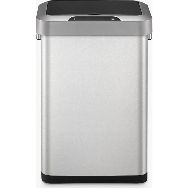 Horizon Stainless Steel 45 Litre Motion Sensor Rubbish Bin - Silver (45L)