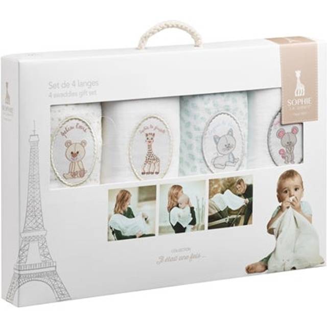 Sophie la girafe muslins (set om 4)