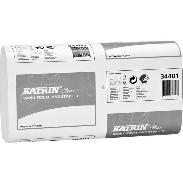 Pappershandduk 3-L kedjevikt - Katrin Plus 23,5x34cm - 90 st