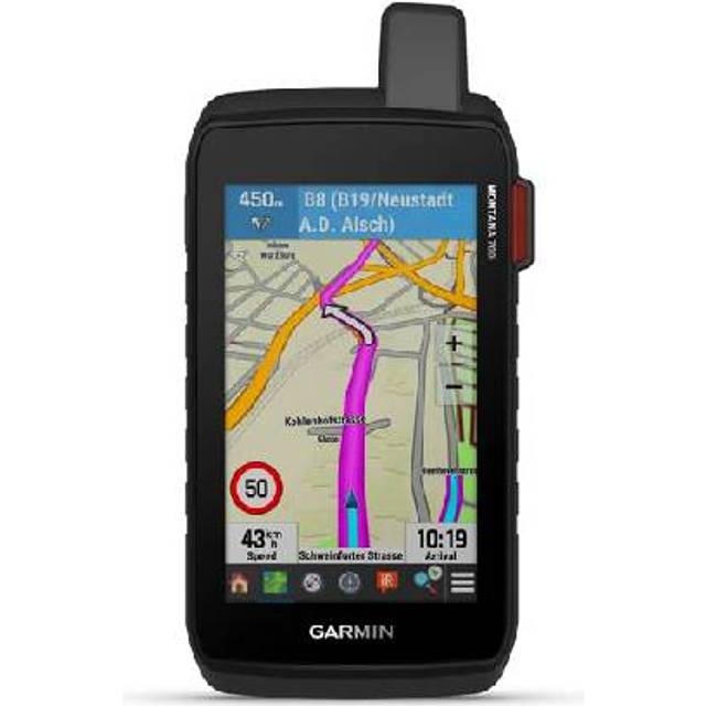 Garmin Montana 700i, robust GPS handhållen med inbyggd inReach satellitteknik, handskvänlig 5-tums färgpekskärm