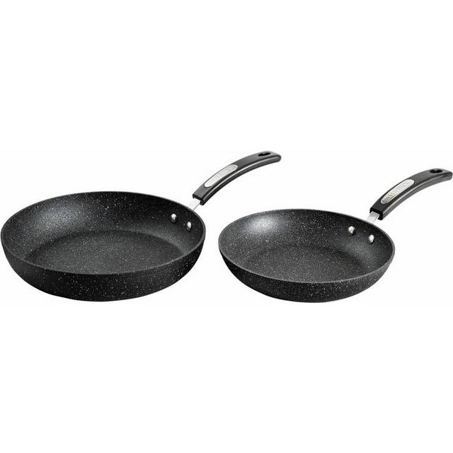 Scoville Neverstick Non-stick Aluminium 2 Piece Frying Pan Set - Black