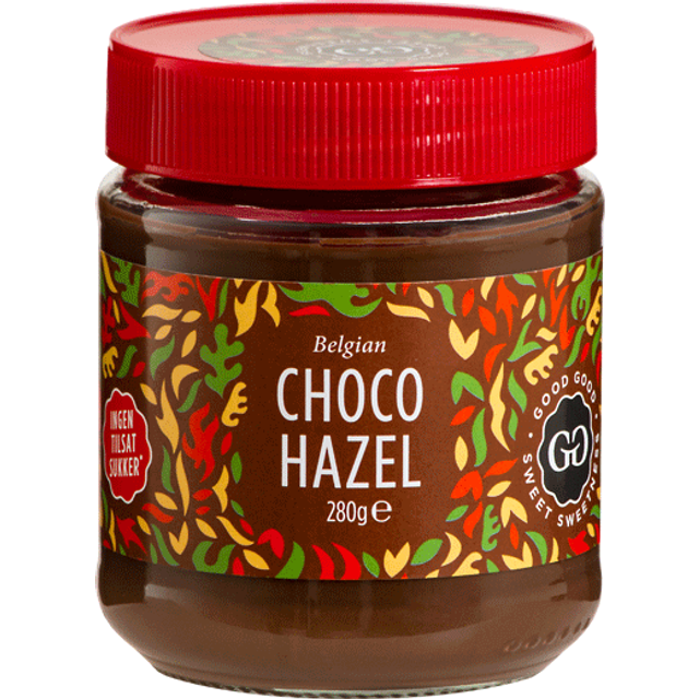 Good Good Choko Hasselnötskräm med Stevia - 280 g