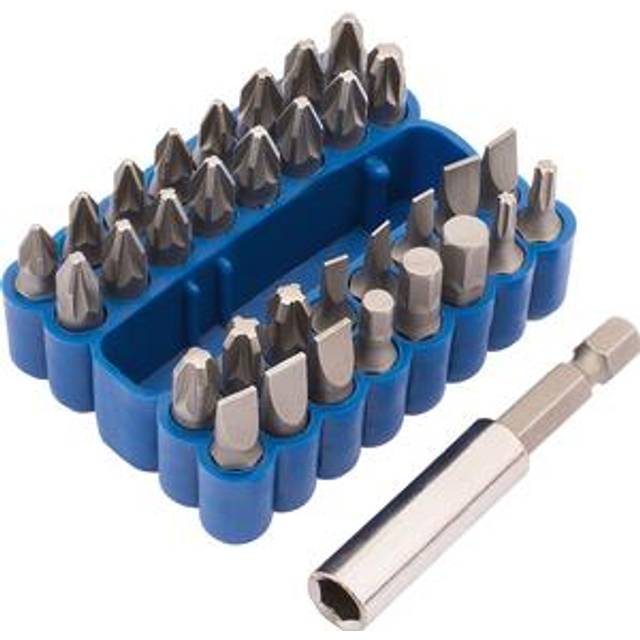Draper Screwdriver Bit Set Mixed (33 Piece) in Silver Steel