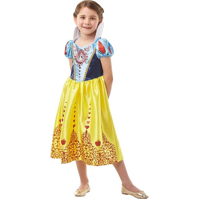 Snow white girls gem princess costume fancy dress book day age 7-8