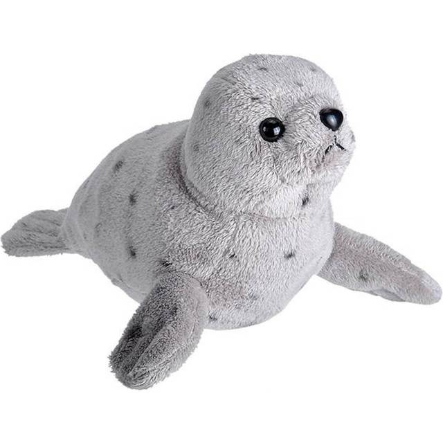 Wild Calls Harbor Seal, Authentic Animal Sound, Stuffed Animal, 8 Inches, Gift for Kids, Plush Toy, Fill is Spun Recycled Water Bottles