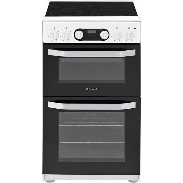 Hotpoint HD5V93CCW 50cm Double Oven Electric Cooker - White