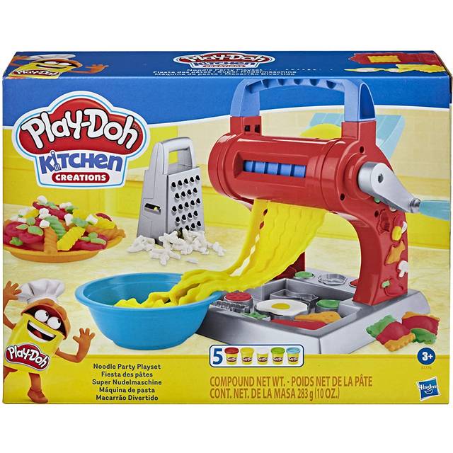 Play-Doh Kitchen Creations Noodle Party Playset for Children Aged 3 and up with 5 Non-Toxic Play-Doh Colours