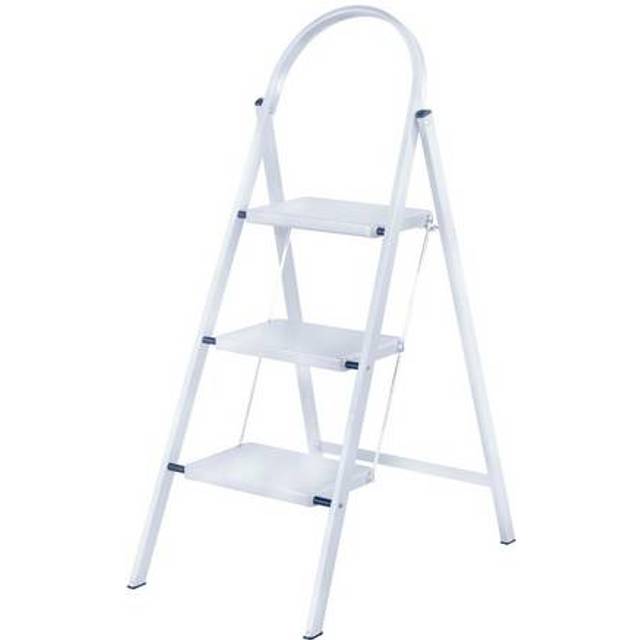 Werner 3 Tread White Stepstool