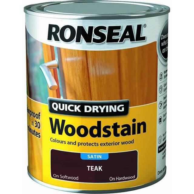 Ronseal Quick Drying Woodstain 750ml, Brown