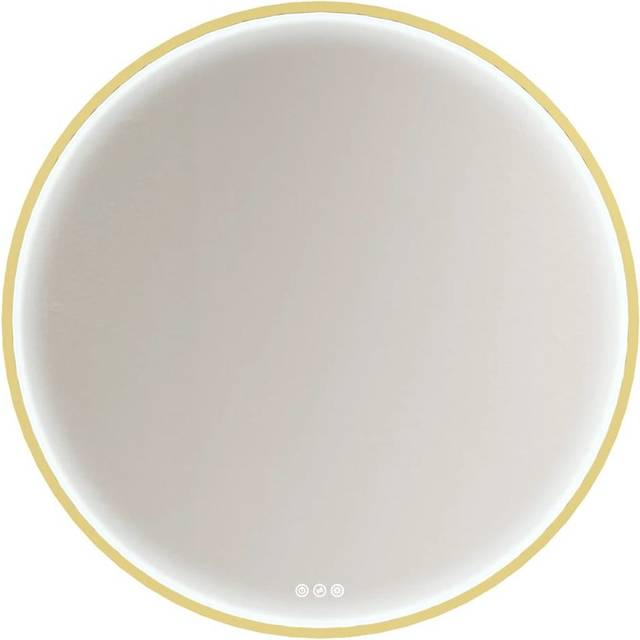 Spegel Scanbad Moon Med Belysning Mässing 90Cm