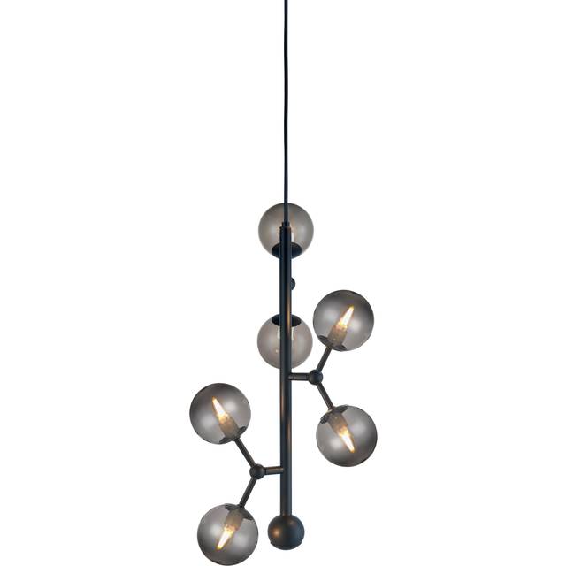 Halo Design Atom vertikal pendel 45 cm Opal - Svart