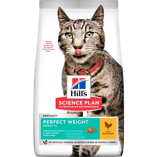 Adult Perfect Weight torrfoder med kyckling för katt - 1,5 kg