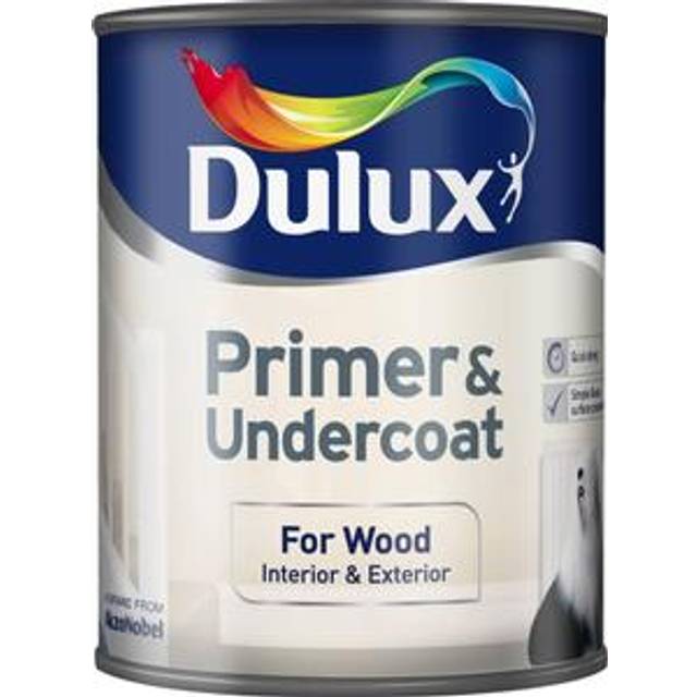 Dulux White Wood Primer & Undercoat 750ml