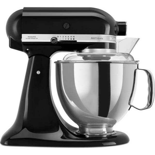 KitchenAid 4.8 Litre Artisan Mixer in Onyx Black 5KSM175PSBOB