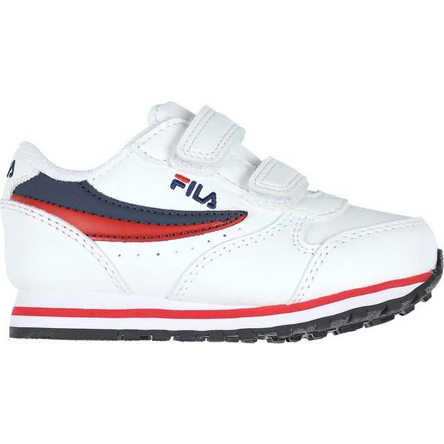 FILA Unisex barn Orbit Kardborreband TDL sneakers, Vit klänning blues, 25 EU