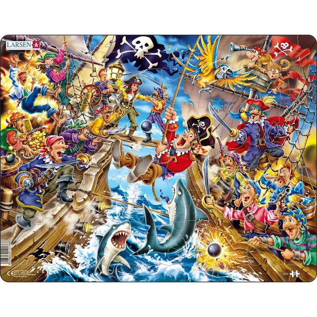 US37 Pirate Battle, 39 Piece Boxless Tray & Frame Jigsaw Puzzle