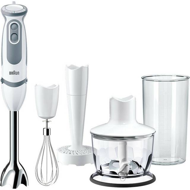 Braun Minipimer Dippmixer 5237WH | 4 tillbehör 1 000 W vit