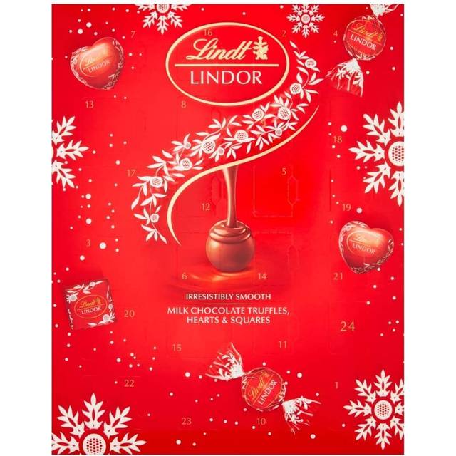 Lindt Lindor Milk Chocolate Advent Calendar, 300g
