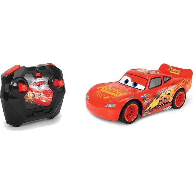 Dickie Toys - 203084028 - RC Bilar 3 Blixten McQueen Turbo Racer - Radiostyrd bil, Turbofunktion, USB-laddning, 2 Kanaler, 2,4 Ghz, 1:24, 17 cm, Från 4 år