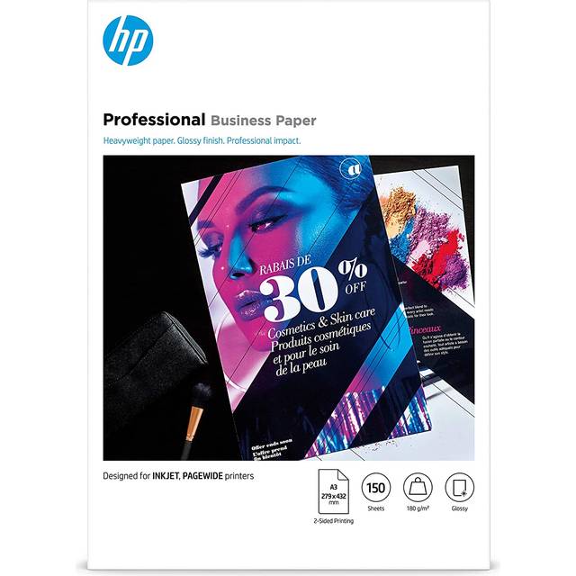 HP Professional Multi-use Glossy FSC Paper 180 gsm-150 sht/A3/297 x 420 mm
