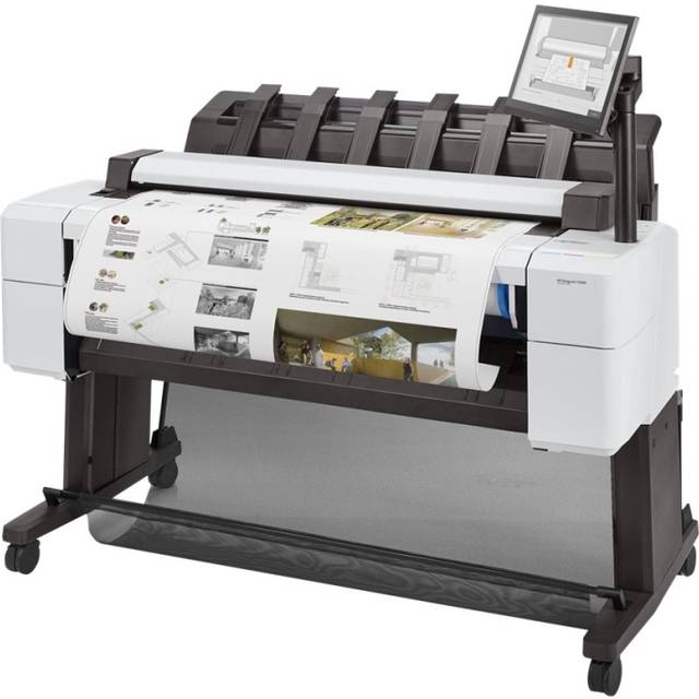 HP DesignJet T2600dr PostScript MFP - 36" multifunktionsskrivare - färg - bläckstråle - 914 x 8000 mm, 610 x 15000 mm (original) - Rulle (91,4 cm x 91,4 m), 914 x 1219 mm (media) - upp till 0.32 min/sida (utskrift) - 2 valsar - Gigabit LAN, USB