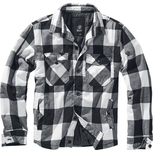 Brandit Lumberjacket, textile jacket , color: White/Black , size: 3XL