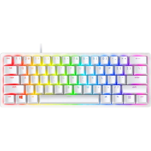 Razer Huntsman Mini 60% Gaming Keyboard - Clicky Optical Switch - Doubleshot PBT Keycaps - Chroma RGB Lighting - Nordic Layout - Black