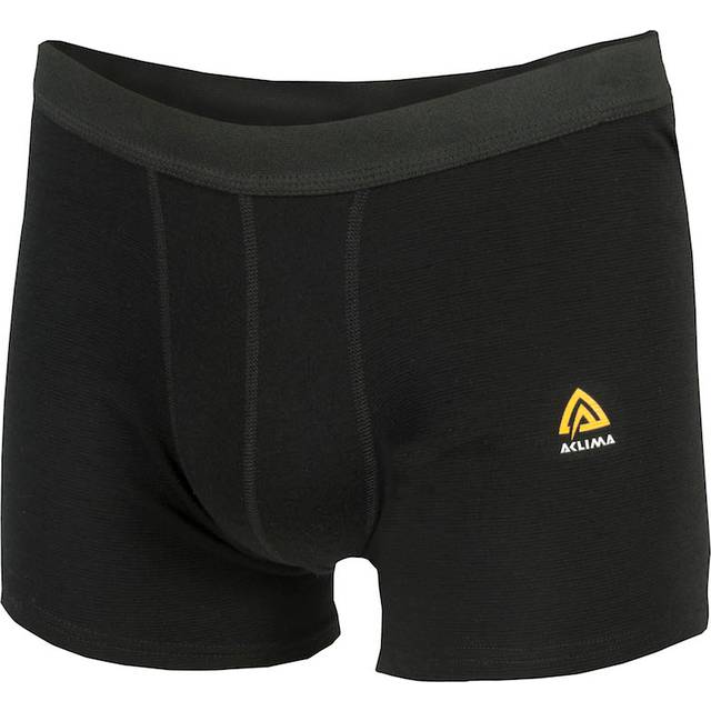Aclima Mens WarmWool Boxer Shorts (Svart (JET BLACK) Large)