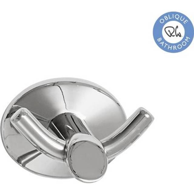 Robert Welch Oblique Double Robe Hook, Stainless Steel