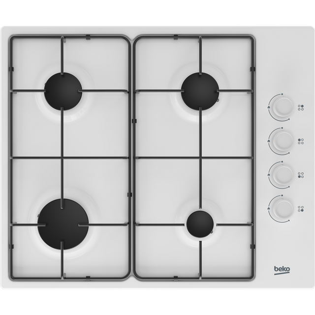 BEKO HIBG64120SW 61 cm Gas Hob - White, White