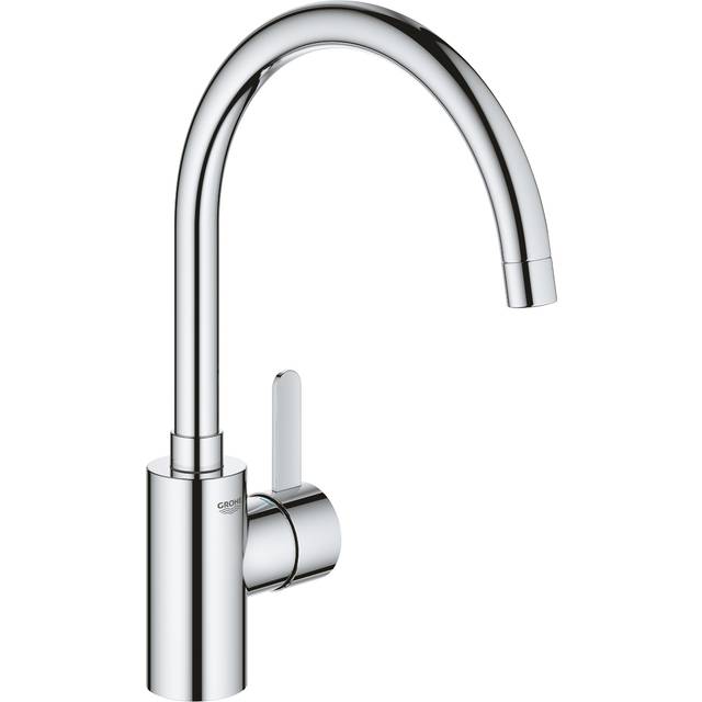 GROHE Eurosmart Cosmopolitan | Kitchen Tap - Single-Lever Sink Mixer, 5.7 L/min | Kitchen Tap with Swivelling High Spout, Die-Cast Zinc Body, Chrome |