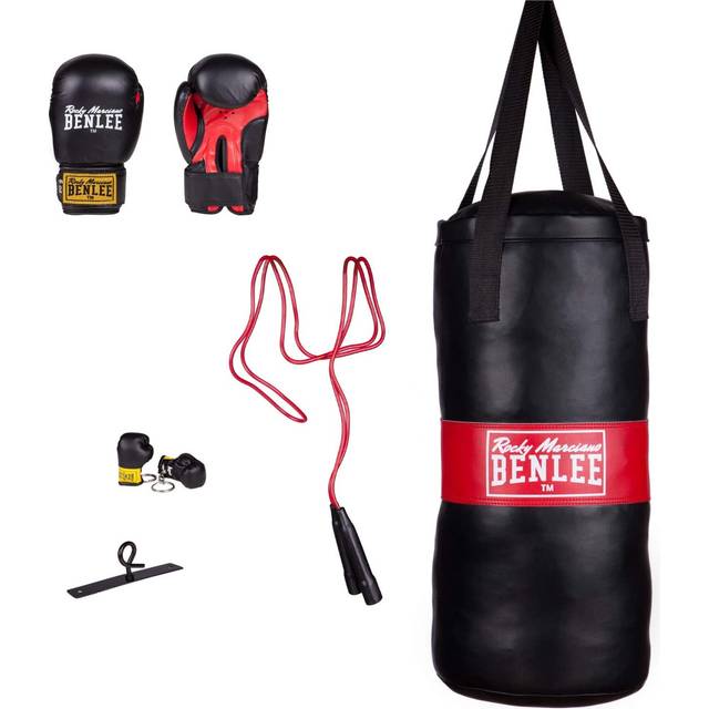 BENLEE Rocky Marciano Barn boxningsväska set Punchy boxväska, svart, en storlek