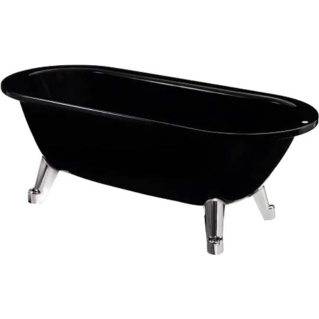 Gustavsberg GB2063165601 Badkar svart, kromad bottenventil 1580x680 mm