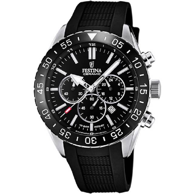 Festina F20515/2 Ceramic Chronograph Herrenuhr 44mm 10ATM