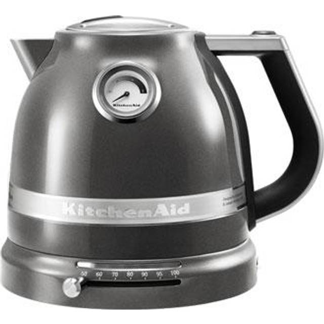 KitchenAid Artisan vattenkokare med variabel temperatur 1,5 L Medallion silver - Silverfärgad