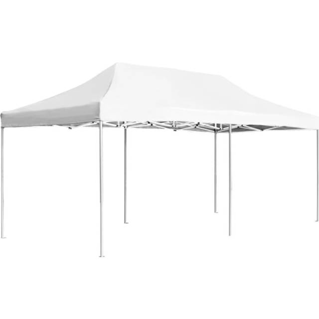 Hopfällbart partytält aluminium 6x3 m antracit