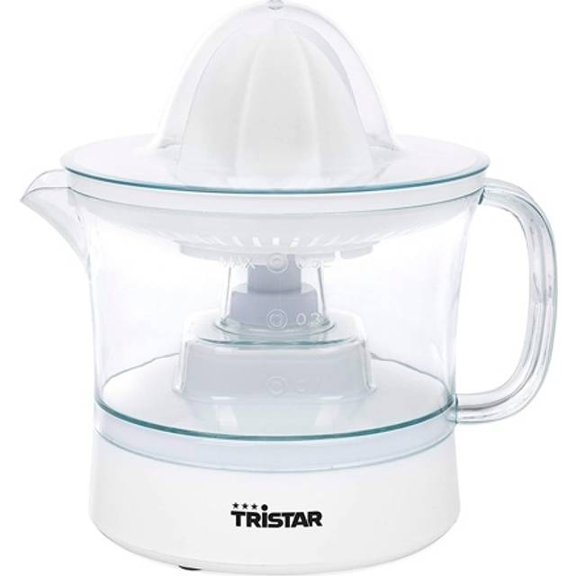 Tristar CP-3005 Citruspress – med fruktköttsfilter – 2 presskonstorlekar för varje citrusfrukt – 500 ml kapacitet – avtagbar behållare – halkfria fötter