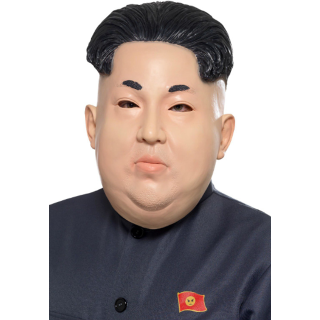 Kim jung un mask mens fancy dress korea dictator president costume accessory