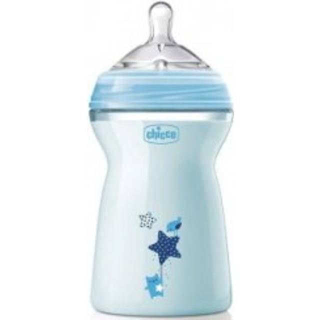 Chicco 00080837210000 Ch Bib Natfeel 6m+ Boy, 330 ml, Blue