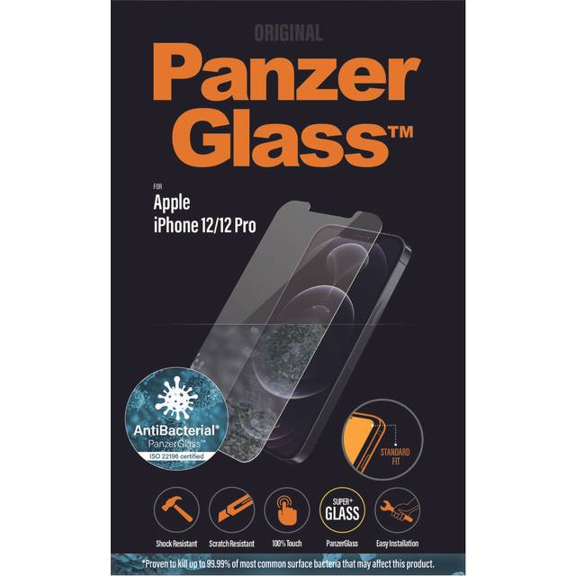 PanzerGlass Antibakterieller Screen Protector iPhone 12 / 12 Pro Transparent / Neu